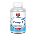 KAL Omega 3 = 124; Omega-3 Fish Oil for Heally Heart, Gabungan & Brain Dukungan 124; 180mg EPA, 120mg DHA (120 CT, 120 Serv)