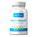 Min12Absorb ™ Essorb & Trace Mineral Complex 124; Soy- Free, Non- GMO, Vegan, 30-Day Suppply - Enhanced Absorpsi for Cellular Health and Daily Vitalitas