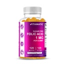 Vitamin Asam Folic Gummies 1000 mcg (1 mg) - a Escular Prenatal Vitamin for Mom & Baby - Vitamin B9 - 120 Vegan Gummies (1)