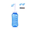 Teguran Air Neti Pot, Neti Pot Sinus Rinsing, 300ml Neti Pot Sinsing Kit dengan Thermometer Sticker untuk Dewasa & Kid BPA Bebas (300ml)
