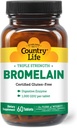 Country Life - Natural Bromelain, 500 mg, 60 tablet