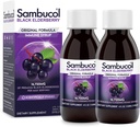 Sambucol Black Elderberry Syrup - Sambucus Elderberry Syrup, Black Elderberry Liquid, Imune Dupport for Children and Adults, High Antioksidants, Gluten Free - Original Formula, 4 Fl Oz, 2- Pack