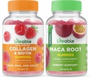 Lifeable Collagen & Biotin + Moringa Leaf, Bundle Gummies - Great Tasting, Vitamin Suplemen, Gluten Free, GMO Free, Chewable Gummy