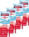 Mucinex Nasal Decongestant Spray, Sinus-Max Large Nasal Resultion Clear & Cool Nasal Spray, Lass 12 Hours, Fast Acting, Cooling Menthol Flavor, Packing May Wary, 0.75 Fl Oz (Pack of 4)