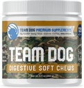 Probisi TEAM DOG Probiotic Chews for Dogs Alaggies 124; Digetical Enzymes & Dog Progress for Yeast, Itchy Skin dan Itchy Ears 124; for Allergies & Sensitive Extenach 124; Promos Digetives & Gut Health for Dogs 14414; 120 Count