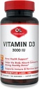 Lab Olympian Vitamin D3 3000 lu 100 Kapsul Mendukung Bones Kuat