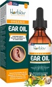 Minyak Telinga Organik untuk Infeksi Telinga - Eardrops Alam untuk Pencegahan Infeksi, Ear Perenang & Wax Removal - Anak-anak, Dewasa, Bayi, Earache Anjing Remedy - dengan Mullein, Garlic, Calendula, Dibuat di Amerika Serikat