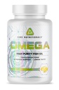 Core Nutronionals Omega High Grandness Fish Oil 124; Trigliseride Formulir EPA & DHA 124; 1300mg Omega-3: Otak & Heart Health Dukung 124; Lemon Taste 124; 120 Softgels