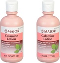 MAJOR Calmine Lotion - Calamine Topik Suspension USP Skin Protectant - 6 Fl Oz (177 mL) (2 Pack)