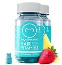 Sugarbear Hitumin Gummy 2 Bulan Supply Ekstra Biotin 6000mcg, Growth for Men & Women, Vegan Vitamin B12, MSM, Inositol, Omega 3, Elderberry, Certifikasi Kosher, Halal, Cruelty- Free