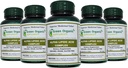 Suplemen Organik Hijau 'Alpha Lipoic Acid Complex, ALA, 90 VCaps Alpha Lipoic Aciles Capsules (Paket 5)