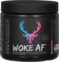 Woke Af Bucked Up Pre- Workout Powder, Increased Energy, Miami, 33mg Caffeine, 20 Servings