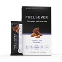 Bahan bakar 4 Ever Collagen Protein Bars 124; 14G Protein, Gluten Free, Dairy Free, No Stefia atau Artificial Ingreations Added, Sweeded with Honey Almond Flavor (Kotak 12)