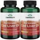Swanson Cod Liver Oil 1250 Iu A / 135 Iu D 250 Sgels (2 Pack)