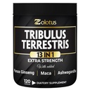 Zolotus 13in1 Tribulus Terristris dengan Maca, Horny Goat Weed, Panax Ginseng, Saw Palmetto, Tongkat Ali, Shilajit & More - Energi, Stamina Tambahan untuk Pria & Perempuan - 120 Counts