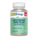 Limotropik SOLARAY 1000 plus dengan Betaine HCI & High Potency B-6, Diatles Sehat, Energi, dan Dukungan Metabolisme Fat, Kompleks Lipotropic Plus Aloe Vera, Jaminan 60 Hari, 30 Pelayan, 180 Capsules