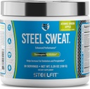 SteelFit Steel Sweat Fat- Burning Pre Workout 124; Boost Metabolisme, Increase Energy, Burn Fat & Calories 124; Green Apple, 30 Servis