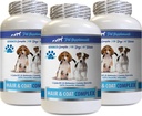 Anti inflamasi untuk Anjing - Rambut Anjing dan Kompleks Coat - Bantuan Itch-Imune - Vitamin dan Mineral - Dog Vitamin e Supplemen - 3 Botol (180 Treats)