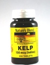 Nature 's Blend Kelp 150mcg (Iodin), 200 tab, (Paket 2)