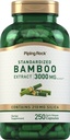 Piping Rock Bamboo Extract Capsules 124; 3000mg 124g; 250 Count 14; Herbal Suplement 1124; Silica 210mg 12.4; Non-GMO, Gluten Free