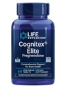 Ekstensi Hidup Cognitex ® Elite Pregnenolone, sage, Blueberry, ashwagandha, fosphatidyserine, Formula Lanjutan, Perhatian, Fokus, Memory, Gluten- Free, Non-GMO, Vegetarian, 60 Tablet