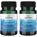 Swanson Luteolin Complex w / Rutin - Brain Support Promoting Memory, Mood & Cognitive Health - Natural Formula untuk membantu mempertahankan Sistem Gugup - (30 Veggie Kapsul) 2 Pack