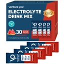 Sodium Venture Pal High Sugar Free Electrolytes Powder Packet - Paket Hidration dengan Vitamin, Sodium & Potasium 124; Zero Calories 126, Keto & Paleo Friendly Electrolite Drink - 30 Sticks