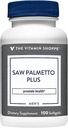 The Vitamin Shopper Saw Palmetto Plus - Tambahan untuk Prostate Health - 160mg dari Saw Palmetto Ekstraksi dengan Excellent Sumber Zinc, Vitamin E dan B6 (100 Softgels)
