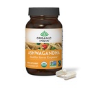 Organik INDIA Ashwagandha Capsules - Organik Aswagandha Suplemen - Egan Ashwagandha Root, Gluten- Bebas, Kosher, Non- GMO, Support Stress Relief, Energy, dan Tidur - 60 Capsules