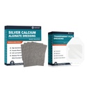Silver Calcium Alginate Dressing (4 "x4" 10pcs) + Transparent Film Dressing (2.36 "x 2.75" 100Pcs)