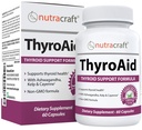 ThyroAid # 1 Thyroid Supplemen: 124; Natural Herbal Thyroid Formula dengan Iodin (Kelp), Ashwagandha, L- Tyrosine & More 124; Dukung Thyroid Kesehatan & Energy Levels 124; 60 Capsules