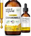 Wild & Organic Chamomile Tackle - Relaxing & Calming Chamomile Suplemen - Liquid Flower Extract Drops - Vegan, Sugar & Alcohol- Free - 2 fl oz