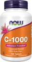 Suplemen NOW Foods, Vitamin C-1.000 dengan Rose Hips, Rilis Terus-menerus, Perlindungan Antioksidan *, 100 Tablet