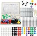 YOPAY 240 Pieces Molekuler Model Kit, Organik dan Inorganik Kimia Molekuler Model, 86 Atom dan 153 Links dan 1 Short Link Remover Tool