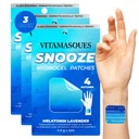 Vitamasque Sleep Patch for Dewasa, SnoozeMe Wellness Hydrogel Patch (3- Pack) - Sleeping with Lavender, Melonatin, & Valerian Root - Cruelty- Free, Korean Skin Care Patch
