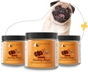 kin + kind Organic Fiber for Dogs & Cats - Labu Boost for Healthy Poops - Digetical Health - Flax Seed, Ginger, Turmeric dan Coconut - Made in USA - Bundle (3 x 8 oz)