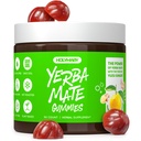Yerba Mate Gummies - Yuzu & Ginger Flavor for Energy, Focus, Imunity & Cardio Health Wealth 124; Vegan, Non-GMO, Gluten- Free - 50 Natural Suppplemen Gummies