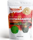 Akar Powder Organik Ashwagandha Ekstraksi dari India - A Mampu Adaptogen & Premium Feel Good Veda Vitamin Supplemen untuk Pertumbuhan Rambut dan Tinggi - Vegan dan Gluten Free - 8oz