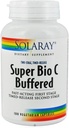 SOLARAY Super Bio Vitamin C 10000mg, Buffered, Time Release Capsules with Bioflavonoid, Two- Stage for High Absorpsi & All Day Dukungan Ammune, Vegan, 60 Hari Jaminan, 50 Hamba, 100 VexCaps