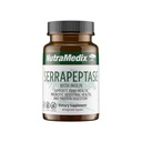 Nuttramedix Serrapeptase Suplement - Proteolytic Enzymes for Ditraffic + Inulin - Membuat dukungan Kesehatan Digeptase - Gluten, Soy dan Dairy- Free (60 Capsules)