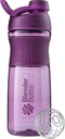BlenderBottle SportMixer Shaker Bottle Perfect for Protein Shakes and Pre Workout, 28- Ounce, Plum