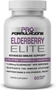 Formulasi Pro - Elderberry Elite - Terkuat Elderberry Ekstrak 65: 1 - Advanced Ammune Capsules - 60 ct - 1.000 mg per Serving - Vegetarian, Tidak Ada Warna Buatan atau Flavors