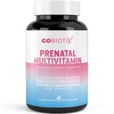 GOBIOTIX Prenatal Vitamin for Women - Multivitamin with Iron, Calcium, Vitamin D2, C, Zinc & Folic Acid for Pregnancy - Pra dan Postpartum Essentials - Non-GMO - 90 Capsules