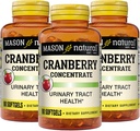MASON NATURAL Cranberry 12: 1 Konsentrat dengan Vitamin C & E, Support Immune & Urinary Health, 90 Kapsul, Paket 3