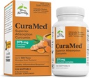 Terry Alammed CuraMed 375mg - Antioksidant Suplemen Kesehatan Otak & Imune - Dieter Suplemen dengan curcumin & Turmeric Estial - Herbal Liver Dukungan - 120 Softgels