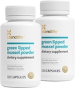Xtendlife Green Lipped Mussel Powder - 2400mg Suplemen dengan Omega- 3 asam lemak dari Selandia Baru untuk Kesehatan Gabungan, 120 Capsules (2 Pack)