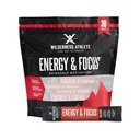 Wilderness Athlete - Energy & Focus 124; Energy Booster for Women & Men - Energy Drum Mix with Natural Caffeine - Lower - Carb, Zero Sugar Energy Drinder - 30 Serving Energy Drink (Wild Berry)