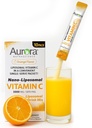 Aurora Nutrascience Nano- Pack Lipomal Vitamin C Powder Minum Mix, Imune Dukungan, Kekuatan Tinggi 3.000 mg Per Melayani 10 Paket Servis Tunggal, Orange