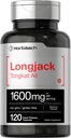 Horbäach Longjack Tongkat Ali untuk Pria dan Wanita; 1600mg 124; 120 Capsules 124; Ekstraksi Tambahan 124; Maksimal Kekuatan Pil 124; Eurycoma Longifolia 124; Non-GMO dan Gluten Free