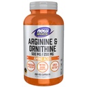 NOW Foods Sports Nutition, Arginine & Ornithy 500 / 250 mg, Amino Acids, 250 Veg Capsules